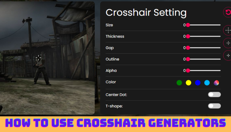 How to use crosshair generator